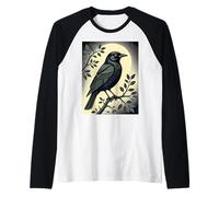 Sentinel of Solitude The Raven Raglan Baseball Tee