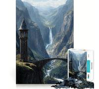 Sentinel of The Forgotten Vale Adult Jigsaw Puzzle1000 Pieces Brain Teaser Mental Relax Pattern Assembly Santa Wish Item (38x26cm)