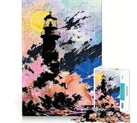 Sentinel of The Storm Jigsaw Puzzles 1000 Pieces for Adults Brain Skill Stress Release Exact Edge Wall Art Decor (50x75cm)