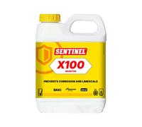 Sentinel - X100 Inhibitor 1L, Market Leading Heavy Duty Central Heating Inhibitor, Protection Against Corrosion and limescale, ensures Maximum Heating Efficiency and extends System Life, Clear (88000)