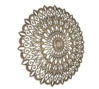 SENTOP HDF0251 Flower of Life Wooden Mandala Wall Art Carved Picture on Wall for Interior Wood Art Decor Maple 40cm