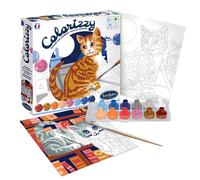 Sentosphere 3904503 Colorizzy Paint by Numbers Painting Set for Kids Cat Craft Kit Creative Set DIY