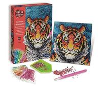 Sentosphère 3920270 Tiger Rhinestone Painting Kit Creative Kit DIY for Children and Adults