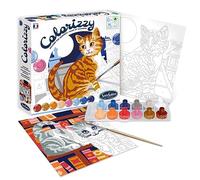 Sentosphere 3904503 Colorizzy Paint by Numbers Painting Set for Kids Cat Craft Kit Creative Set DIY
