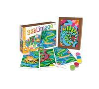Sentosphère 3908819 Sablimage Sand Painting Set for Children, Reptile and Frog Motif, DIY Craft Set, Creative Set, Sand Painting Set from 4 Years
