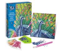Sentosphère 3920250 Rhinestone Painting Peacock Creative Kit DIY for Children and Adults