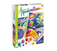 SentoSphere Aquarellum - Cosmos - Glow-In-The-Dark Painting by Numbers Set - Lar