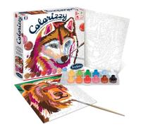 Sentosphère Colorizzy - Forest Animals - Paint by Numbers - Intuitive and Easy - Relaxation Moment - Creative Leisure Kit - For Children from 6 Years - Made in France - 4508