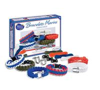 Sentosphère - Sailor Paracord Bracelets - Creative Set for Children from 8 Years - Creates 6 Stylish Sailor Bracelets with Paracord and Metal Clasps - 80000