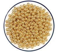 Sentovac 7mm Gold Pearl Sprinkles Edible Cake Decorating Sugar Candy Cookie Cake Cupcake Topper Ice Cream Baking Decorations Halloween Christmas Valentines Wedding Supplies