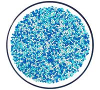 Sentovac Blue and White Nonpareils Sprinkles Edible 2mm Mini Peals Sprinkle for Cake Decorating Sugar Candy Cookie Cupcake Topper Baking Decorations Halloween Christmas Baby Shower Supplies
