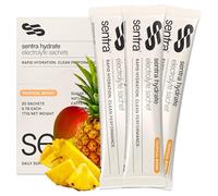 Sentra® Electrolytes Sachets Powder | 30 x Tropical Zero Sugar | For Rehydration & Recovery | Packed With Taurine, L Theanine Vitamin C B1, B3, B5, B12 Supplement Drink | Electrolyte Hydration Tablets