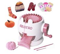SENTRO Knitting Machine, 22 Needle Knitting Machines, Smart Circular Crochet Machine, Circular Knitting Machine, hat Loom Machine, Knitting Machines for Adults, Sock Loom, Socks,Hat,Scarf,Glove