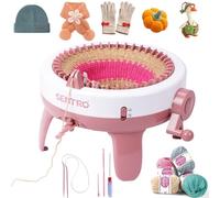 SENTRO Knitting Machine 40 Needles, Dual Fashion Crochet Machine, Creative DIY Knitting Machine for Hat, Scarf, Gloves, Socks