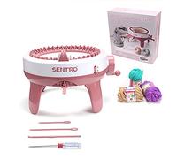 SENTRO Knitting Machine, 40 Needles Knitting Machines with Row Counter, Smart Weaving Knitting Loom, DIY Knitting Round Rotating Machines, Double Knit Loom Machine Kits