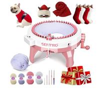 SENTRO Knitting Machine, 48 Needles Knitting Machine with Row Counter, Dual Mode Knitting Loom Machine, Large Size DIY Toy for Children and Adults, Hand Woven Hats, Scarves