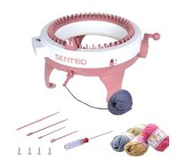 SENTRO Knitting Machine, DIY 48 Needles Knitting Loom Machine, Smart Weaving with Row Counter, Rotating Double Knit Loom Machine Kit for Adults and Kids