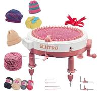 SENTRO Upgraded Knitting Machine 48 Needles Heavy-Duty Support & Table Clamp for Stability Smart Weaving Loom Crochet Loom Knitting Loom Machine Kit DIY Scarf Hat Sock