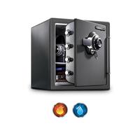SentrySafe Fireproof and Waterproof Steel Home Safe with Dial Combination Lock, Secure Documents, Jewelry and Valuables with Bolt Down Kit, 34.8 litres, 17.8 x 16.3 x 19.3 Inches, SFW123DSB