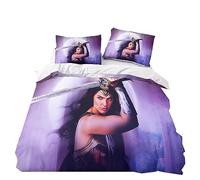 SENTUBILA Wonder Woman Bed Linen Set, 2-Piece - 220x240cm+80x80cm, Microfiber, Cartoon Pattern, Zipper, Machine Wash, Unisex
