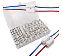 Senven 68Pcs Spring Quick Terminal Block Terminal Block 10A, Quick Connector Spring Connector,Cable Clamp Terminal Block Connector, Lighting, Power and Automotive Wiring Connection-68Pcs CH2