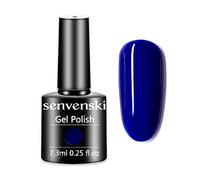 Senvenski Klein Blue Gel Nail Polish- UV/LED Soak Off Nail Art Set with Navy Royal Sky Malachite Lake Cobalt Blue Color | Manicure Gift for Women Salon Home Use (CS1-001)