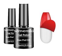 Senvenski Peel Off Gel Base Coat for Gel Nail Polish, Peelable Removal Peely Clear Foundation for Use with UV LED Nail Lamp (TB004)