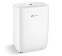 Senville 12L/Day Dehumidifier, Dehumidifiers for Home, Laundry Drying, 1.6L Tank, Continuous Drainage, White