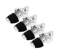 Senvitate 2 Pairs Socks for Dancing Over Sneakers, Dance Shoe Socks on Smooth Floors, Shoes Cover Ballet Dancers Shoe Sliders (Black), Black, One size