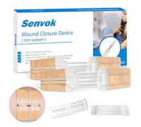 Senvok Emergency Wound Fastener Device, Zipper Stitching Seams Bandaids Set of 2, Repair Wounds Without Stitches, Ideal for Outdoor Activities such as Hiking, Exploration of Wild Nature