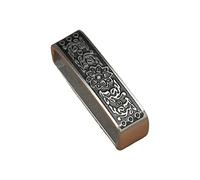 SENWA Stainless Steel Brass Belt Loop-1.6"(40mm) for 1.5"(38mm) Belt, Stainless Steel Antique Silver, One size
