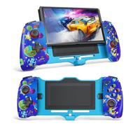 senwoo Joy-Con Controller for Nintendo Switch - USB-C Plug & Play, 15V PD Fast Charging, Dual Vibration & 6-Axis Gyro, 3 Turbo Speeds, Protect Console, Easy Setup (Blue)