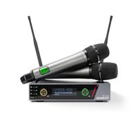 SENWOSI Dual Channel UHF Metal Wireless Microphone System with Two Handheld Wireless Dynamic Microphones, 2 x 100 Adjustable Frequency Points, 400 Feet, Auto Scan, for