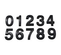 SENYAKI Door numbers House Number Outdoor Sticker Apartment Self Adhesive Digits Hotel Office Address Residential Door Plate Number On The Front Door house numbers plaques(Black,75X50 MM_NUMBER 7)