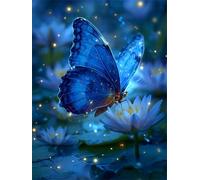 Senyanr Paint by Numbers for Adults Butterfly Firefly,Paint by Numbers Canvas Kits,DIY Oil Painting Kits with Brushes Acrylic Pigment Drawing Paintwork for Home Decor 20x30cm(Frameless)