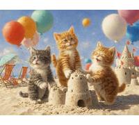 Senyanr Paint by Numbers Kits for Adults Frameless Balloon Cat,Painting by Numbers On Canvas for Beginner,DIY Color Acrylic Paints Oil Painting Art Crafts for Home Wall Decor Gift 20x30cm