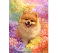 Senyanr Paint by Numbers Kits for Adults with Frame Flower Animals,Painting by Numbers On Canvas for Beginner,DIY Color Acrylic Paints Oil Painting Art Crafts for Home Wall Decor Gift 60x75cm
