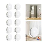 senylanhxy Magnetic Curtain Weights 6 Sets(12 Pcs) - White Iron Shower Curtain Liner Weights, Curtain Magnets Closure