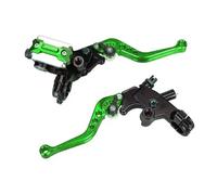 Senyoi 22mm Universal Motorcycle Brake Clutch Levers Hydraulic Front Pump Lever Handle Motorcycle Brake Lever(Green)