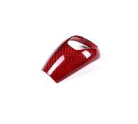 Senyoi Carbon Fiber Gear Shift Knob Cover Gearshift Shifter Sticker for M3 M5 M6 Interior Accessories(Red)