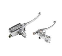 Senyoi Motorcycle 7/8" 22MM Handlebar for Master Cylinder Hydraulic Brake Control with Clutch Lever Motorcycle Brake Lever(Silver)
