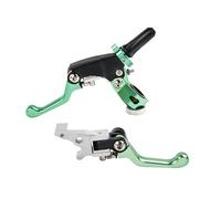 Senyoi Motorcycle Two Finger Clutch Labor Saving Folding Brake Lever for Honda CRF YZF BOSUER M2 M4 M5 M6 KAYO K6 T6 Motorcycle Brake Lever(Green,C)