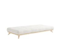 Senza Bed Frame 90x200 Clear Lacquered Pine