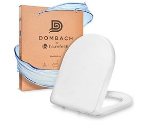 Senzano Premium Toilet Seat Soft Close White (D-Form, Duroplast) - Quick Release Toilet seat - Easy Fixing - Antibacterial, Removable Family Toilet seat, Ergonomic - Slow Close Toilet Seats