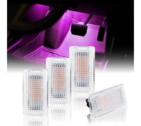 SENZEAL Interior LED Lights Bulbs for Tesla Model 3/Y/S/X Ultra-Bright Replacement Lighting Lamp fit Frunk Trunk Footwell Door Puddle Glove Box Luggage Lights Pink (4 Pack)