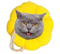 SENZZ Elizabethan Adjustable Collar for Cats and Dogs, Cat Cone Neck, Anti Licking Collar for Cats, Elizabethan Collars for Surgical Recovery for Cats and Cats - Cones for Cats on the Neck