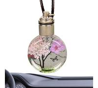 SENZZ Rear View Mirror, Cute Ornaments for the Interior Pendants with Shiny Crystal Ball, Car Accessories Aesthetic Decor for Bedroom Window, Women