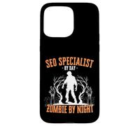 SEO Specialist by Day Zombie by Night Funny Halloween Creepy Case for iPhone 15 Pro Max