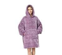 Seogva Oversized Sherpa Hoodie, Wearable Hoodie Sweatshirt Blanket, Super Soft Warm Comfortable Blanket Hoodie, One Size Fits All, Men, Women, Girls, Boys, Friends