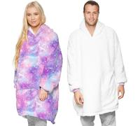 Seogva Oversized Sherpa Hoodie, Wearable Hoodie Sweatshirt Blanket, Super Soft Warm Comfortable Blanket, One Size Fits All, Men, Women, Girls, Boys, Friends